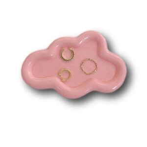 Cloud-Shaped Pink Jewelry‎ Tray